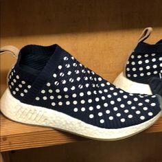 Limited Edition Cs2 Navy Polka Dot! Worn Twice Boost Bottoms Make An Offer Now! Adidas Casual Slip-on Sneakers With Round Toe, Shoes Adidas, Adidas Shoes, Adidas Women, Womens Shoes Sneakers, Polka Dot, Polka Dots, Shoes Sneakers, Limited Edition