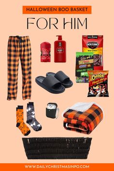 halloween gift guide for him with text overlay