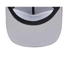 a black and white baseball cap on a white background