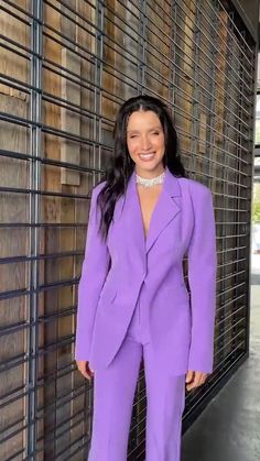 Formal Lavender Pants Suit for TALL Women, Flared Pants Suit With Fitted Blazer, Lavender Blazer Trouser for Women, Formal Women Wear Office Chic Fitted Purple Set, Fitted Two-piece Purple Set, Purple Long Sleeve Sets For Work, Purple Long Sleeve Pantsuit For Work, Purple Long Sleeve Sets For Workwear, Purple Long Sleeve Workwear Sets, Purple Long Sleeve Workwear Pantsuit, Chic Purple Workwear Set, Fitted Lavender Long Sleeve Sets