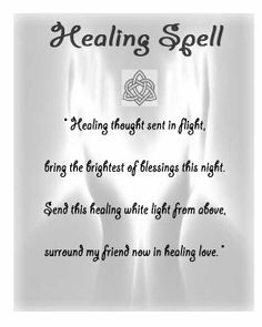 Healing Spell Healing Spell, Spell Words, Witch Spells, Healing Thoughts