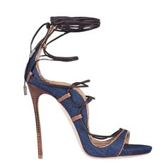 Fashionsarah.com Luxury Gladiator Heels! Dark Blue Sandals, Heels Dark Blue, Dark Blue Shoes, Dsquared2 Shoes, Dsquared2 Women, Gladiator High Heels, Gladiator Sandals Heels, Ankle Sandals, Leather Footwear