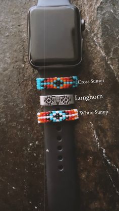 Casual Adjustable Silver Watch Accessories, Adjustable Silver Beaded Watch Accessories, Western Apple Watch Band, Apple Watch Hacks, Apple Watch Cuff, Apple Watch Silicone Band, Cute Apple Watch Bands, Western Fashion Jewelry, Rodeo Jewelry