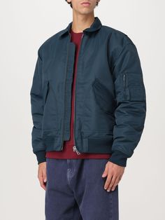 Jacket CARHARTT WIP Men color Blue Carhartt Wip Jacket, Green Carhartt Jacket, Carhartt Jacket Men, Carhartt Jackets, Carhartt Work In Progress, Men Carhartt, Yellow Cream, Jacket For Men, Italian Fashion Designers