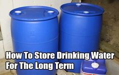 How To Store Drinking Water For The Long Term - SHTF, Emergency Preparedness, Survival Prepping, Homesteading Diy Survival, Painting Stones, Survival Supplies, Emergency Preparation, Kit Ideas, Emergency Supplies