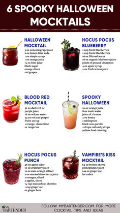 Halloween Mocktails Halloween Drinks Nonalcoholic, Drinks Nonalcoholic, Halloween Party Drinks, Alcohol Free Drinks, Party Things, Halloween Countdown, Boozy Drinks