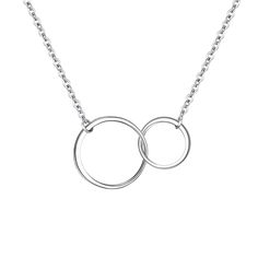 PRICES MAY VARY. With a interlocking double circles design, represents the infinite love shared between mother & daughter or son/sisters/ friendship/lovers. Express your love for your mom/daughter/best friend/sister/lover with this sterling silver circles necklace. It will be wonderful when you wear this necklace with your beautiful outfit in normal days or special occasions. The necklace is made of 925 Sterling Silver, Nickel Free, Lead Free. It will be a perfect gift for your grandma, wife, si Double Circle Necklace, Christmas Jewelry Gift, Circles Design, Best Friends Sister, Mother Daughter Necklace, Daughter Jewelry, Daughter Mother, Daughter Necklace, Jewelry Fashion Trends