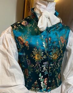 Brocade Waistcoat, Prince Clothes, Gold Brocade, Fabric Buttons, Royal Outfits, Fantasy Fashion, Marie Antoinette, Character Outfits, Tape Measure