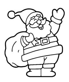 santa claus coloring pages for kids to print and color on the christmas season is coming