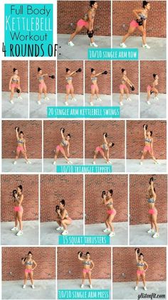 the full body kettle workout is great for beginners to do in less than one minute