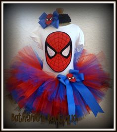 a spiderman tutule and headband set