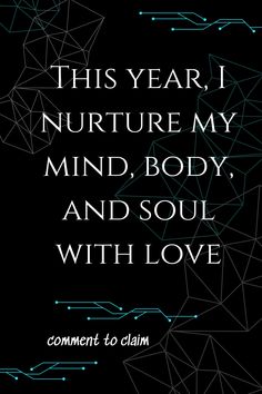 the cover of this year i nurture my mind, body and soul with love