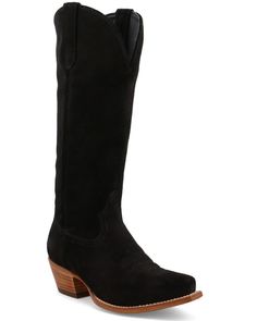 Black Star Women's Addison Tall Western Boots - Snip Toe Western Style Boots With Cushioned Footbed, Western Style Closed Toe Boots With Cushioned Footbed, Western Style Cushioned Closed Toe Boots, Tall Western Boots, Tall Western Boot, Womens Cowgirl Boots, Work Boots Men, Heel Caps, Black Star