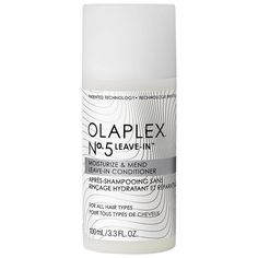 What it is: This moisturizing leave-in provides instant results and continuous repair and protection from cortex to cuticle. No.5LEAVE-IN immediately seals split ends and promotes visibly healthier hair after one use. Go beyond hydration with OLAPLEX Bond Building Technology and High-Adhesion Sealing Complex.Hair Texture: Straight, Wavy, Curly, and CoilyHair Type: Medium and ThickHair Concerns:- Damage, Split Ends, and Breakage- Dryness- ShineKey Benefits: - Quickly hydrates, softens, and detang Olaplex Leave In Conditioner, Leave In Conditioner For Wavy Hair, Hair Products Styling, Hair Styling Tutorials, Weekly Routine, Hair Concerns, Sephora Beauty, Healthier Hair, Coily Hair