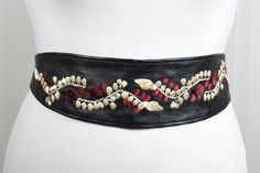 Measurements: end to end: 102''/260 cm main part: 20''/50 cm Width: 3.2"/8 cm Check out more awesome wares on our page https://www.etsy.com/shop/UWareiton With love, UWareiton Traditional Black Adjustable Belts, Elegant Embroidered Summer Belt, Black Embroidered Adjustable Belt, Adjustable Black Embroidered Belt, Black Belts For Summer Party, Black Party Belts For Summer, Black Bohemian Embroidered Belt, Bohemian Black Embroidered Belt, Adjustable Belts For Spring Festival