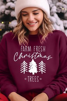 Farm Fresh Christmas Trees Graphic Fleece Sweatshirts.Unisex Crew Neck Long Sleeve Sweaters Knits.Crafted from premium materials, tailored to your lifestyle, ensuring a comfortable fit for any occasion.Family Group Uniforms Birthday Party Gift Concert Festival Events.High Quality Direct To Film Printed Graphic Design.50%COTTON,50%POLYESTERNICARAGUAMade In: Nicaragua Holiday Sunglasses, Fur Coat Men, Farm Fresh Christmas Trees, Group Outfits, Long Sleeve Sweaters, Christmas Tree Graphic, Fresh Christmas Trees, Fashion Themes, Concert Festival