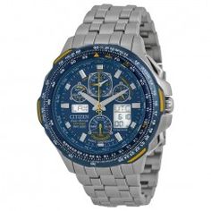 Citizen Blue Angels Skyhawk A-T Men's Titanium Watch Brattleboro Vermont, Titanium Bracelet, Blue Angels