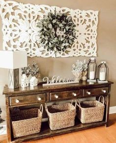 Decorating Large Walls, Mirrors Entryway, Large Walls, Living Room Ideas Bohemian, Living Room Ideas Farmhouse, Entryway Wall Decor, Ideas For Decorating, Entryway Wall, Home Decor Quotes