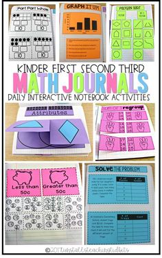 some sort of math journals for kids to practice their skills