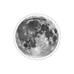 the full moon in black and white is shown on a white background with no clouds