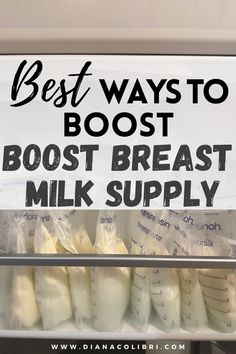 the best ways to booster breast milk supply is by using this sign in front of it