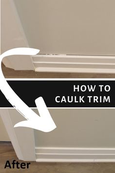 how to install a caulk trim on a door