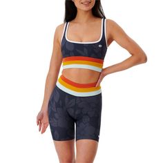 Sporty Seamless Racerback Swimwear, Athleisure Swimwear With Medium Support, Athleisure Swimwear For Yoga, Sports Swimwear With Medium Support In Nylon, Seamless Nylon Sports Swimwear, Seamless Nylon Swimwear For Sports, Seamless Sports Swimwear With Medium Support, Sporty Swimwear With Medium Support For Summer, Sportswear Swimwear For Yoga In Summer