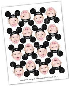 mickey mouse faces with different expressions on them