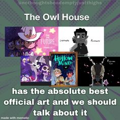 the owl house has the absolute best official art and we should't talk about it