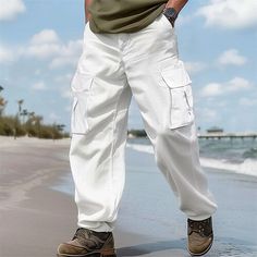 Season:Spring  Summer; Fabric:Linen Cotton Blend; Gender:Men's; Style:Fashion,Streetwear; Occasion:Daily,Going out,Outdoor; Fit Type:Regular Fit; Function:Breathable,Comfort; Waistline:Mid Waist; Pattern:Plain; Design:Multi Pocket,Straight Leg; Brand:OUKU; Pants Type:Beach Pants,Linen Pants,Summer Pants,Cargo Trousers; Fly Type:Zipper,Button; Front page:FF; Listing Date:07/05/2024; Pants Length:Full Length Going Out Fashion, Mens Cargo Trousers, Linen Beach Pants, Pants Linen, Cotton Linen Pants, Pants Summer, Pants Cargo, Mens Cargo, Summer Pants