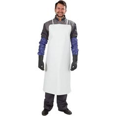 Disposable PVC Aprons. Pack of 72 White Vinyl Aprons 35" x 45". Die Cut Finish PVC Aprons 6 Mil. Unisex Waterproof and Tear Resistant Workwear. Protective Uniform Aprons for Men, Women. Size: 35" x 45" Pack of 72. Branded Aprons, Pvc Apron, Disposable Aprons, Aprons For Men, Blue Vinyl, Protective Clothing, Womens Aprons, Men In Uniform, White Vinyl