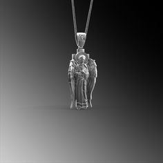 This expertly crafted Silver Mens Angel Necklace casts a spell of captivation on all those who wear it! A bold piece for anyone who loves Mythical Jewelry . Buy for yourself or give it as a gift for that special someone in your life! ★Item Details ◆ Material : 925K Sterling Silver ◆ Pendant Height : 1.57 inch x 4 cm ◆ Bail Height : 0.39 inch x 1 cm ◆ Bail With : Suitable for up to  0.118 inch x 3.00 mm Chain ◆ Rolo Chain Thickness : 0.059 inch x 1.5 mm | Foxtail Chain Thickness : 0.078 inch x 2 mm ◆ Pendant Weight : 19 Grams ◆ Rolo Chain Weight : 18 Inches - (45cm) = 4.50 Gr 20 Inches - (50cm) = 5Gr 22 Inches - (55cm) = 5.50 Gr 24 Inches - (60cm) = 6.05 Gr 26 Inches - (65cm) = 6.60 Gr 28 Inches - (70cm) = 7.12 Gr ◆ Foxtail Large Chain Weight / 28 Inches - (70cm) : 15 gr ◆ Chain Thickness : Spiritual Charms Necklaces For Collectibles, Symbolic Charms Necklaces For Commemoration, Symbolic Charms Necklace For Commemoration, Spiritual Charms Necklaces For Commemoration, Sterling Silver Locket Necklace For Commemoration, Commemorative Pendant Necklaces With Charms, Commemoration Pendant Necklaces With Charms, Commemorative Pendant Necklace With Charms, Sterling Silver Spiritual Jewelry For Memorial