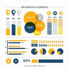 info graphic elements that are useful to use in presentations or as an info board for students