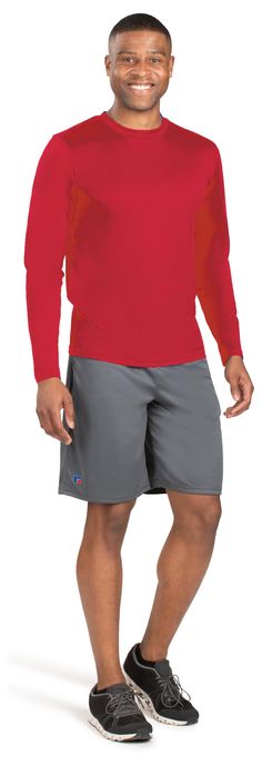 PRICES MAY VARY. Dri-Power moisture wicking technology keeps you cool and dry Odor protection helps to keep fabric fresh UPF 30+ provides protection from harmful UV rays Solid Crew Neck Rash Guard For Sports, Moisture-wicking Gym Tops In Team Colors, Moisture-wicking Team-colored Tops For Gym, Red Go-dry Tops For Sports Events, Team-colored Moisture-wicking Gym Tops, Casual Rash Guard With Moisture-wicking, Casual Moisture-wicking Rash Guard For Sports, Red Technical Moisture-wicking Activewear, Long Sleeve Moisture-wicking Rash Guard For Sports