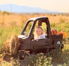 Car photos. kids photography. fall pictures. Power Wheels Truck, Fall Minis, Photography Mini Sessions, Fall Mini, Baby Pics, Little Tikes, Fall Baby, Fall Pictures