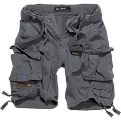 Casual vintage-style cargo shorts; Zip fly with button; Two regular front hand pockets; Two rear pockets with flaps and press studs; Two side cargo pockets with flaps and press studs; Small zip pocket on the lower right leg; Two small pockets with press studs on the lower left leg; Wide cotton webbed belt and internal waist belt; Drawstring legs; Material: 100% Cotton, lining: 65% Polyester, 35% Cotton Sanskrit Tattoo, Combat Trousers, Tattoed Girls, Vintage Short, Shorts Cargo, Cargo Pants Women, Baby Outfits, Grunge Style, Vintage Shorts