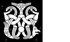 an image of a stylized design in black and white