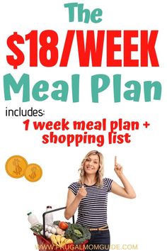 Cheap Grocery List For Two, Meal Plan Cheap, Grocery List For Two, Saving Money Challenge Biweekly, Cheap Grocery List, Debt Plan, Personal Finance Printables, Dinner Favorites