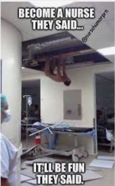 a hospital room with medical equipment and people in scrubs on the floor, one man is wearing a surgical mask