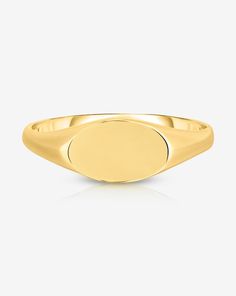 Engravable Gold Signet Ring – Ring Concierge Cloud Ring, Gold Wrap Ring, Ring Concierge, Diamond Signet Ring, Bracelet Size Chart, Gold Rings Stackable, Kids Rings, Pave Diamond Ring, Gold Signet Ring