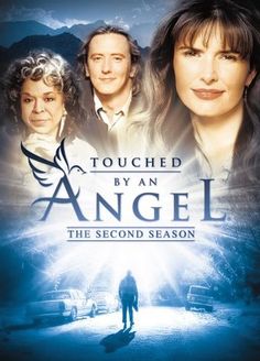 touched by an angel movie poster with two women and one man looking at the camera