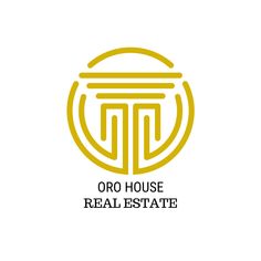 the logo for oro house real estate, which has been designed to look like it is in