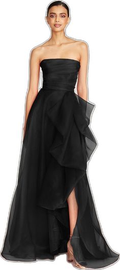 Drape Gowns, Ruffle Skirt, Fit And Flare, Bodice, Quality Fabric, Ball Gowns