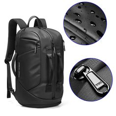 Techwear Backpack "Nomiya" - TECHWEAR STORM™ Techwear Backpack, Notebook Business, Backpack Outfit, Gym Backpack, Travel Laptop Backpack, Notebook Bag, Laptop Travel, Business Backpack, Laptop Messenger Bags