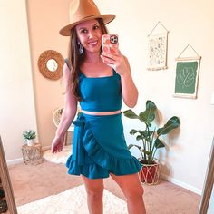 Size Small- Dark Teal! Perfect For Vacation Or A Date Night! I Love This And Have This In A Different Color. I Wear The Skirt Separately As Well! This Item Is Still Listed On Their Website For $56! Cute Beach Skirt For Summer, Cute Summer Beach Skirt, Cute Fitted Blue Mini Skirt, Cute Blue Fitted Mini Skirt, Cute Beach Mini Skirt For Summer, Cute Summer Beach Mini Skirt, Cute Fitted Blue Skirt, Cute Fitted Beach Skirt, Cute Blue Mini Skirt For Summer