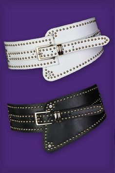 Glam Rock Belt (2 Colours) – KATAKOMB Glam Rock Accessories, Rock Accessories, Katherine Dress, Dark Glamour, Romper Men, June Dress, Black Palazzo Pants, Double Buckle Belt, Collar Clips