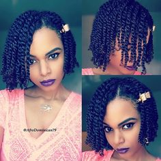 loose two strand twists protective natural hairstyle Teenage Natural Hairstyles, Haircut Medium Length, Cornrow Designs, Haircut Medium, Natural Twists, Natural Hairstyle