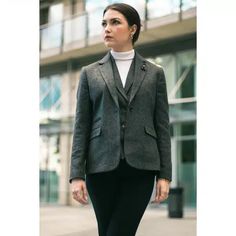 Women Grey Tweed Herringbone blazer 1920's Peaky Tailored Fit Vintage Retro: Buy Online - Happy Gentleman United States Office Tweed Blazer With Notch Lapel, Elegant Fitted Tweed Sport Coat, Tailored Tweed Blazer For Office, Elegant Blazer With Herringbone Pattern And Suit Collar, Elegant Herringbone Pattern Blazer With Suit Collar, Tailored Herringbone Blazer With Notch Lapel, Elegant Blazer With Herringbone Pattern And Notch Lapel, Fitted Tweed Blazer With Herringbone Pattern, Semi-formal Tweed Blazer With Suit Collar