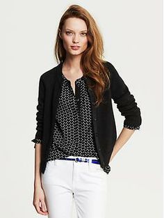 Open Stitch Cardigan | Banana Republic Stretch Sweater For Workwear, Chic Business Casual Spring Sweater, Chic Business Casual Sweater For Spring, Chic Spring Sweater For Business Casual, Chic Sweater For Business Casual In Spring, Stretch Cardigan For Workwear, Knit Stretch Cardigan For Work, Stretch Knit Cardigan For Work, Chic Crew Neck Outerwear For Layering