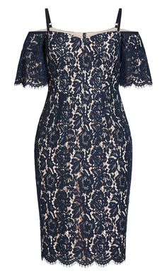 Lace Whisper Dress - navy Chiffon Shrug, Midi Bridesmaid Dress, Size 16 Women, Party Dress Sale, Navy Lace, Date Night Dresses, Paisley Dress, Lace Midi, Rose Dress